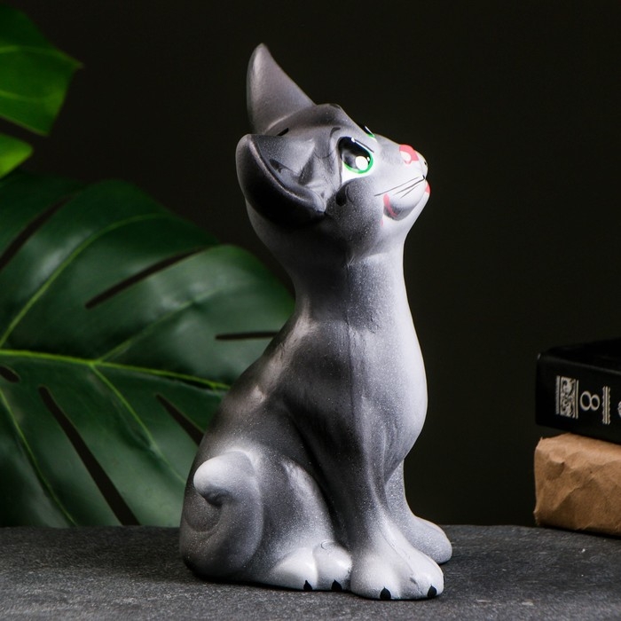 Копилка Копилка "Кот Оскар" серый, 22см