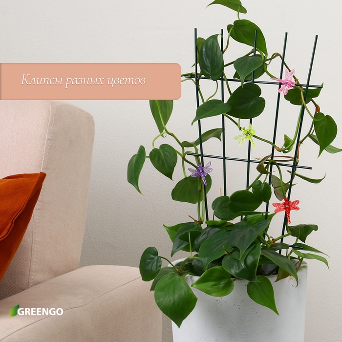 Клипса для растений «Стрекоза», набор 10 шт., МИКС, Greengo