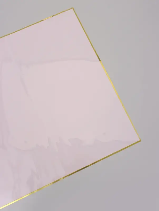 Пленка для цветов, &laquo;Кайма с тиснением&raquo;, розовая, 57&times;57 см