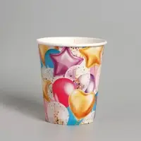 Посуда бумажная одноразовая &laquo;Шары&raquo;, 6 тарелок, 6 стаканов