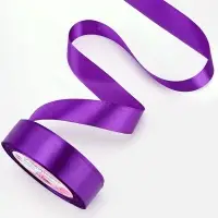 Лента атласная, 25 мм, 23&plusmn;1 м, фиолетовая №34