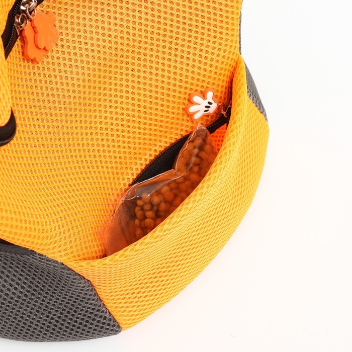 Рюкзак-переноска для кошек и собак, максимальный вес 16 кг, 36 х 21 х 45 см, оранжевый Рюкзак-переноска для кошек и собак, максимальный вес 16 кг, 36 х 21 х 45 см, оранжевый