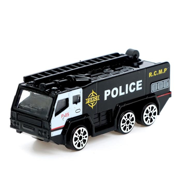 Машина металлическая «Полиция», масштаб 1:64, цвет МИКС, на блистере Машина металлическая «Полиция», масштаб 1:64, цвет МИКС, на блистере