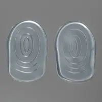 Подпяточники для обуви, с протектором, на клеевой основе, силиконовые, 8.7&times;5.7 см, пара, прозрачные