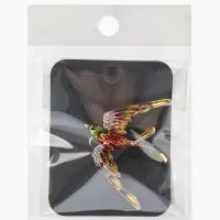 Брошь &laquo;Птица&raquo; ласточка,  цветная в золоте