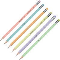 Карандаш чернографитный Borealis HB трехг, с ласт,в асс