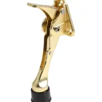 Фиксатор дверной LOCKLAND “козья ножка”, с автоподъемом, цвет золото Фиксатор дверной LOCKLAND “козья ножка”, с автоподъемом, цвет золото