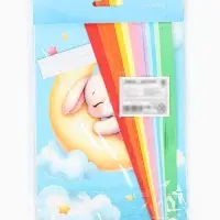 Аппликация объемная со звездочками оригами &laquo;Зайка на облаке&raquo;, набор для творчества