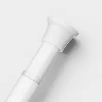 Карниз для ванной комнаты "Контур" 110-200 см, цвет белый