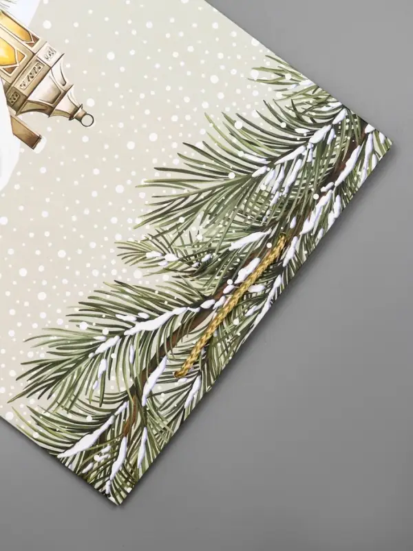 Пакет подарочный новогодний ламинированный, «Новогодний домик» , 26×12×32 см Пакет подарочный новогодний ламинированный, «Новогодний домик» , 26×12×32 см