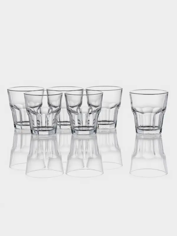 Набор стаканов Paşabah&ccedil;e Casablanca, 265 мл, 6 шт., стекло, прозрачный