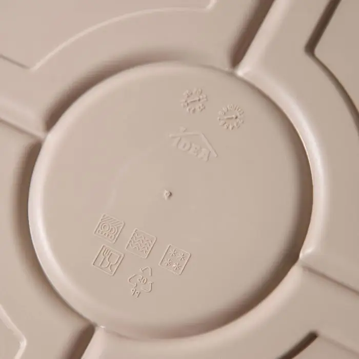 Менажница с крышкой IDEA, 5 секций, пластик, бежевый