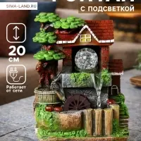 Фонтан настольный &laquo;Дом под деревом&raquo;, 20&times;14&times;27 см, с подсветкой