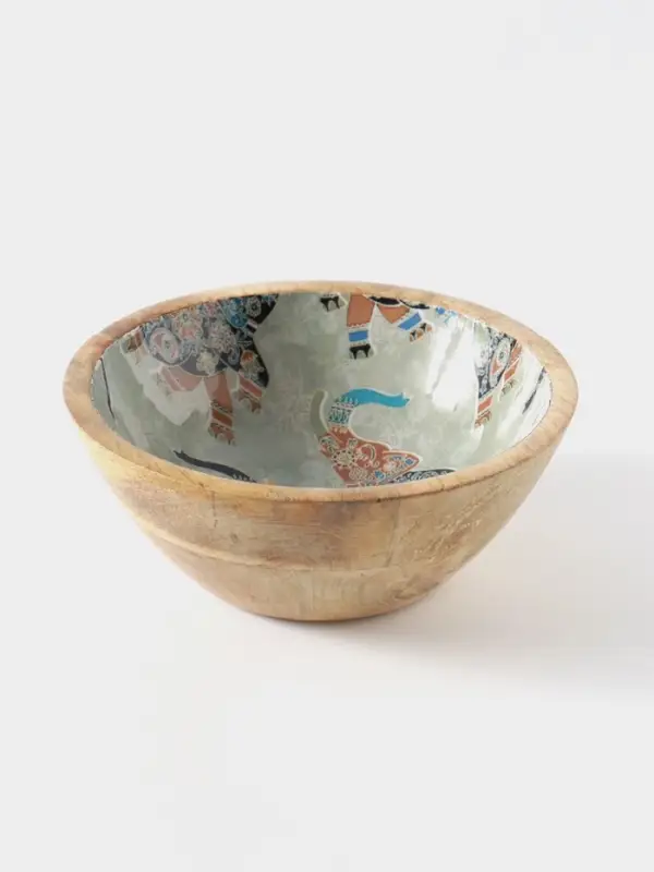 Миска &laquo;Мудрый слон&raquo;, 17.5&times;17.5&times;6.5 см, дерево манго