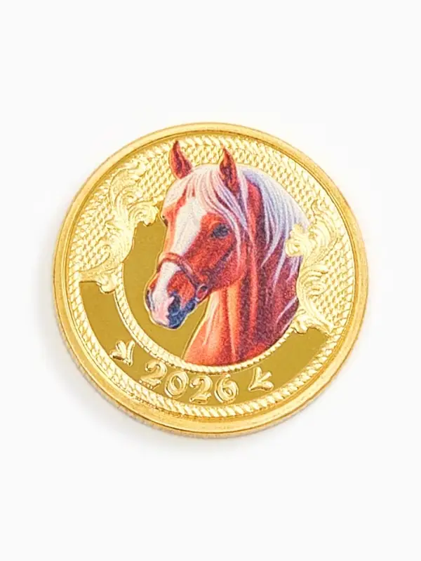 Монета новогодняя сувенирная «Богатства», диам. 2,2 см Монета новогодняя сувенирная «Богатства», диам. 2,2 см