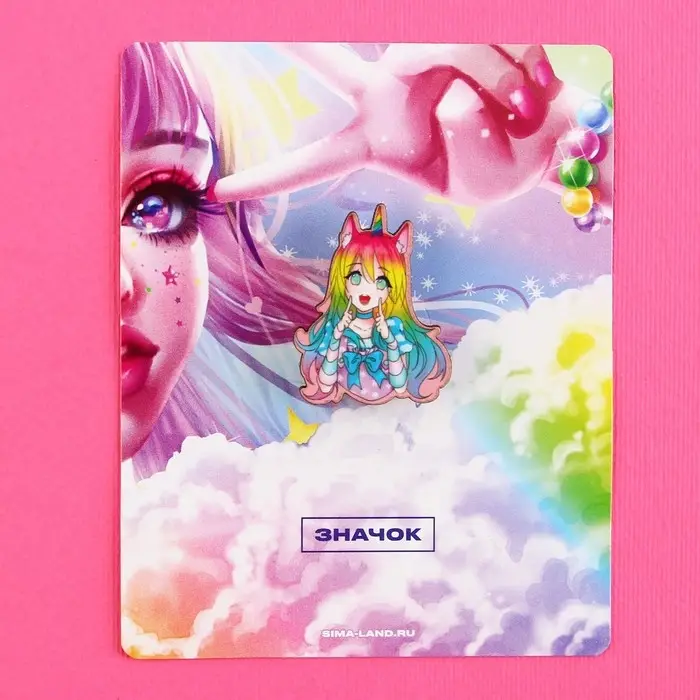 Значок деревянный «Девочка единорог», аниме, 2,6 х 3,3 см Значок деревянный «Девочка единорог», аниме, 2,6 х 3,3 см