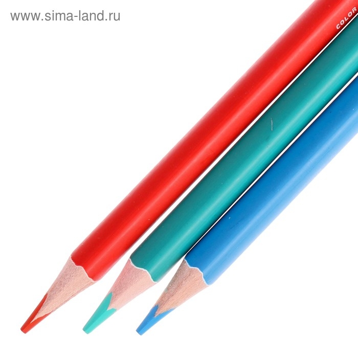 Карандаши 24 цвета BrunoVisconti Easycolor, трёхгранные Карандаши 24 цвета BrunoVisconti Easycolor, трёхгранные