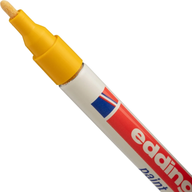 Маркер лаковый EDDING E-751/5 желтый, 1-2мм, мет. корп