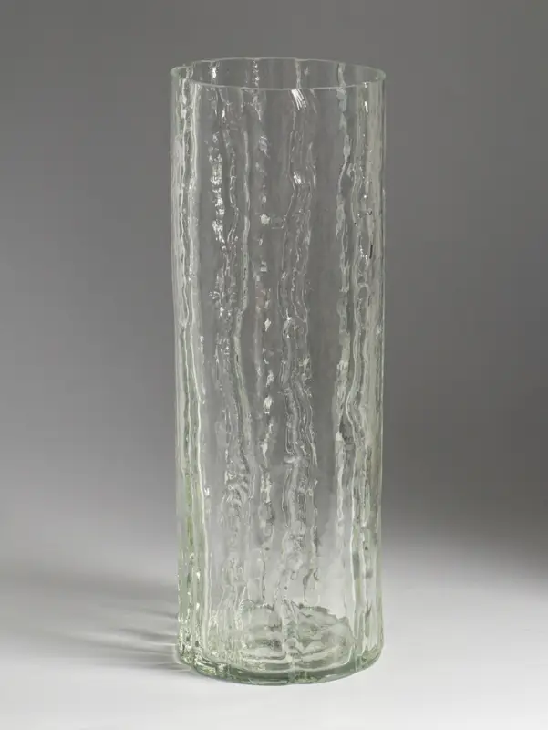 Ваза декоративная, h=35 см, d=12 см, стекло, прозрачная