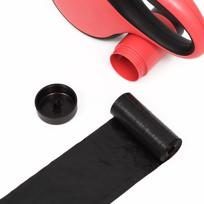 Рулетка Пижон Premium с поводком-лентой 5 м, контейнером под пакеты и 15 пакетов, до 50 кг Рулетка Пижон Premium с поводком-лентой 5 м, контейнером под пакеты и 15 пакетов, до 50 кг