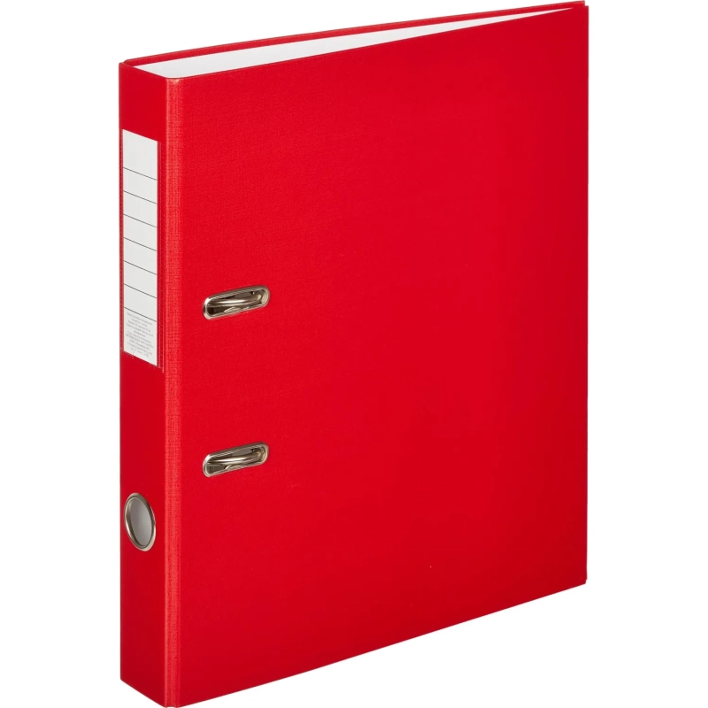 Папка-регистратор  50мм, 10шт/уп, красный,ПБП1,карм.кор