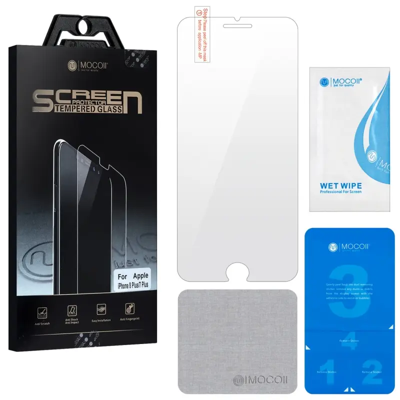 Защитное стекло для iPhone 7/8 Plus 0.33mm 2.5D Mocoll