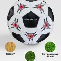 Футбольный мяч ONLYTOP, машинная сшивка, 32 панели, р. 5, PVC