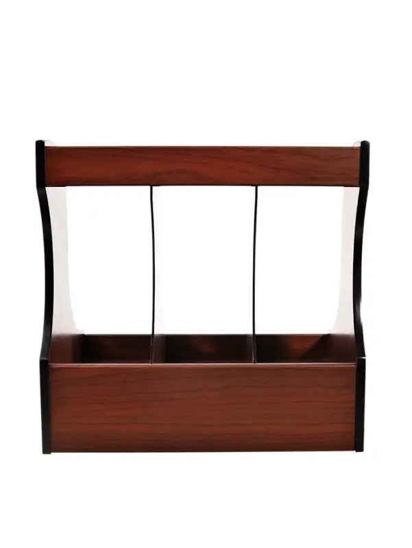 Органайзер для бумаги, 3 секции, 32&times;27&times;31 см, с ящиком