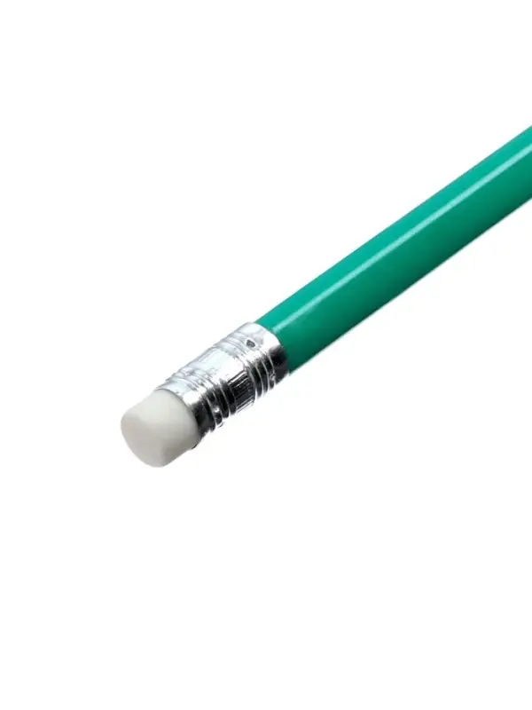 Набор карандашей чернографитных Calligrata. Classic, 12 штук, HB, с ластиком, трёхгранные, пластиковые, зелёный корпус