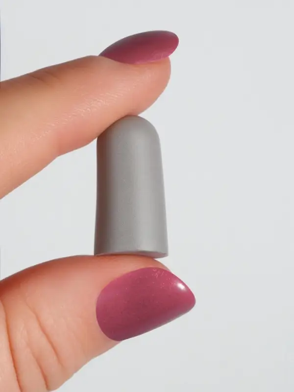 Беруши, 3&times;1.3 см, в футляре, набор - 2 пары, силиконовые, чёрный/серый