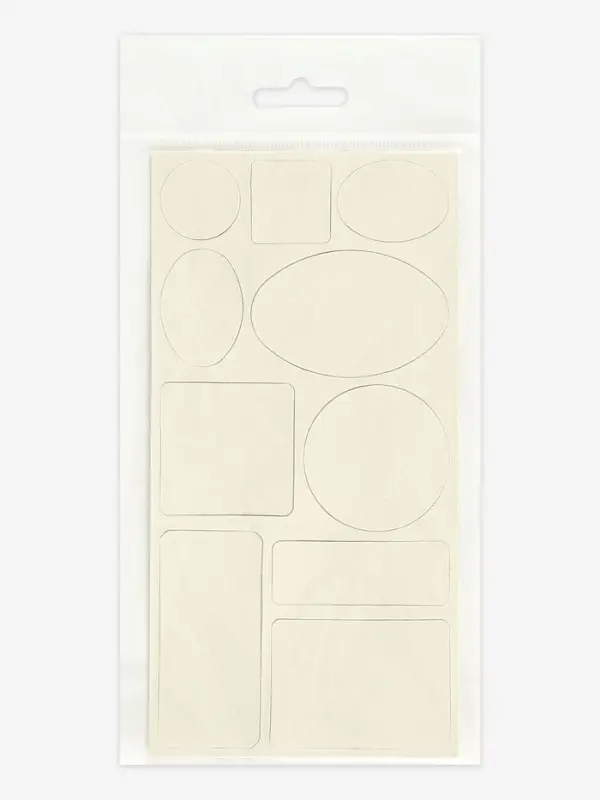 Заплатки клеевые, кожзам, лист 9&times;19 см, белые