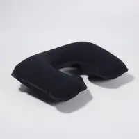 Подушка надувная для шеи, дорожная, 42&times;26.5 см, синяя