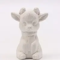 Фигурка декоративная &laquo;Козлик в шарфе&raquo;, неокрашенная, 7&times;4&times;4 см, белая