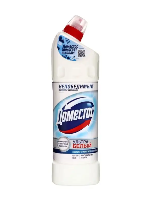 Гель для сантехники Domestos &laquo;Ультра белый&raquo;, для унитаза, 1 л