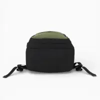 Рюкзак, 26*14*39 см, 2 отд 5н/карм, Комби, Водонепрон. дно, зеленый/черн