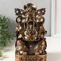 Фигура &laquo;Цань-шэнь&raquo;, бог богатства, 24&times;14&times;13 см, под бронзу