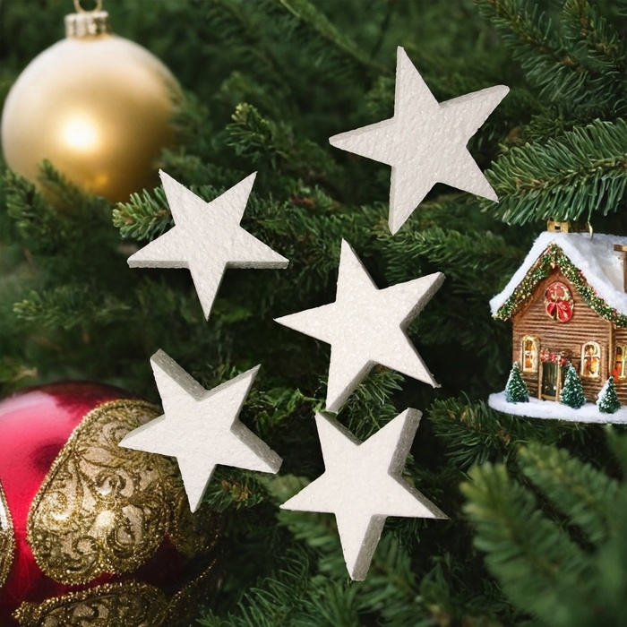 Форма из пенопласта Форма из пенопласта "Звезда", 5 х 2 см, набор 10 шт