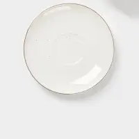 Чайная пара Доляна &laquo;Млечный путь&raquo;, 2 предмета: чашка 220 мл, блюдце d=13.5 см, фарфор, белая в крапинку