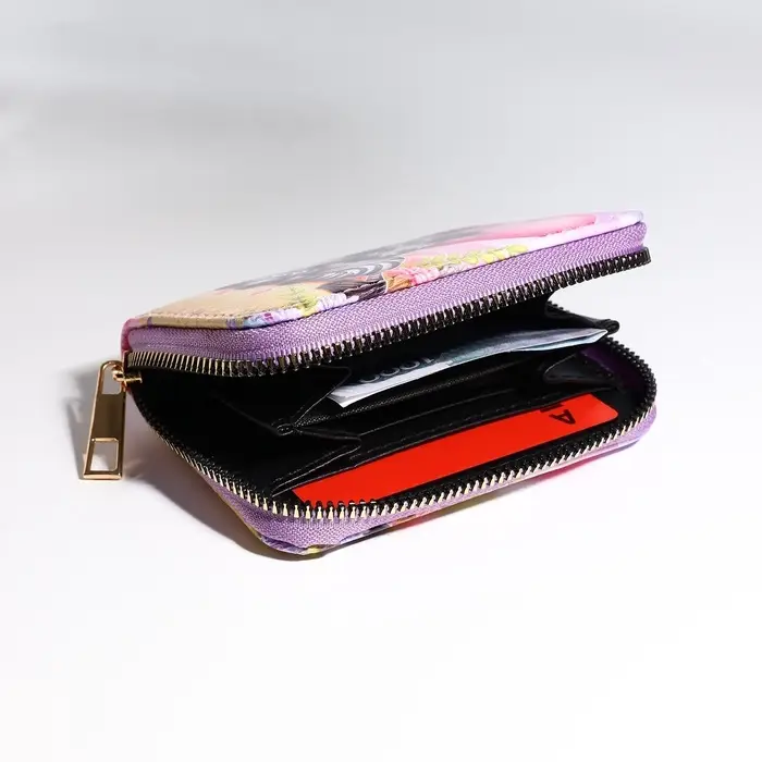 Кошелёк на молнии &laquo;Зебры&raquo;, разноцветный