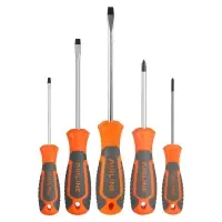 Набор отвёрток 5пр. (SL3x75mm, SL5x100, SL6x125mm, PH0x75mm, PH1x75mm), блистер