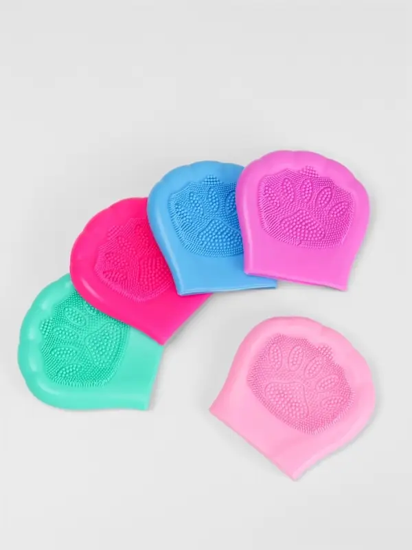 Щётка для умывания, силиконовая, 8&times;8 см, МИКС
