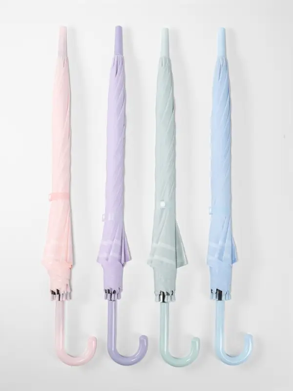 Зонт - трость полуавтоматический &laquo;Пастель&raquo;, 8 спиц, R=47/55 см, d=94 см, МИКС