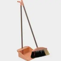 Щётка для пола: совок 24&times;25&times;81 см, щётка 24 см, персиковая