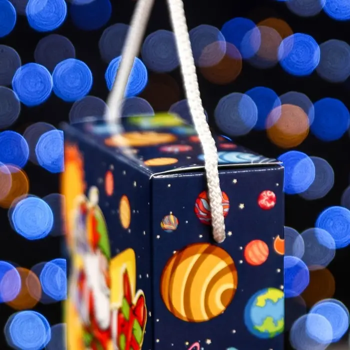 Подарочная коробка «Космический привет», 14×5.5×19 см