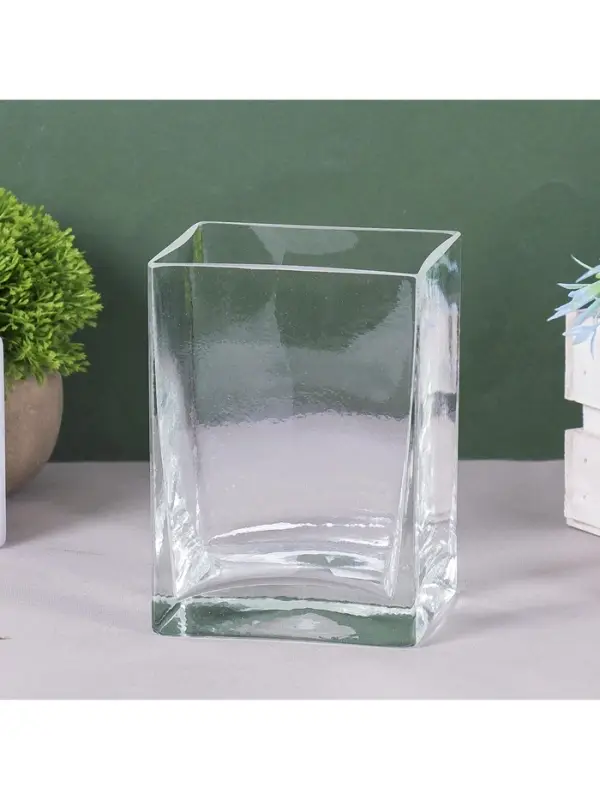 Ваза для цветов &laquo;Доминик&raquo;, 700 мл, 7.5&times;10&times;14.5 см, стекло, прозрачная