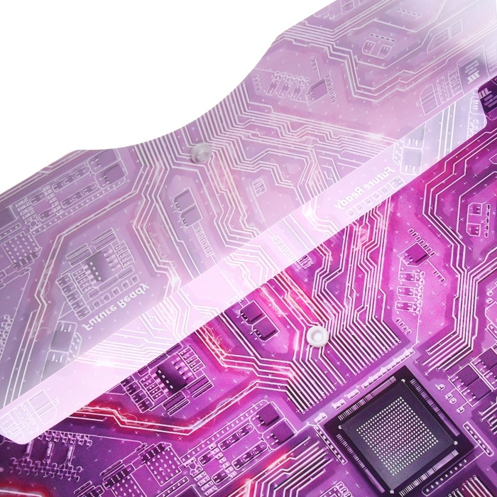 Папка-конверт Папка-конверт "Чип" на кнопке А4, 350 мкр, фиолетовая