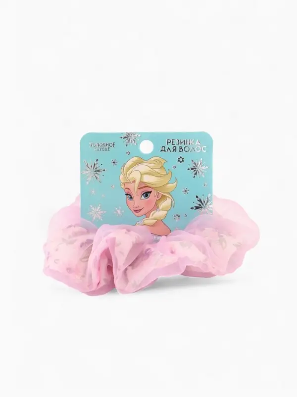 Резинка для волос &laquo;Цветы&raquo; розовая, Холодное сердце