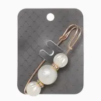 Булавка &laquo;Зефир&raquo;, 7 см, белая в золоте