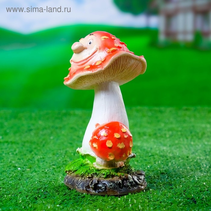 Садовая фигура  Садовая фигура "Гриб" 11х8х15см