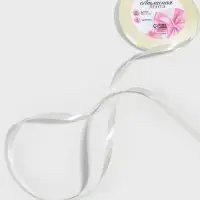 Лента атласная, 6 мм, 23&plusmn;1 м, нежно-бежевая №02